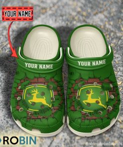 John Deere Break Cracked Hole Design Crocs Shoes John Deere Break Cracked Hole Design Crocs Shoes