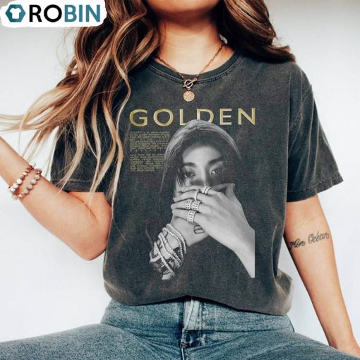 Jungkook Golden Album Shirt, Golden Album Short Sleeve Tee Tops