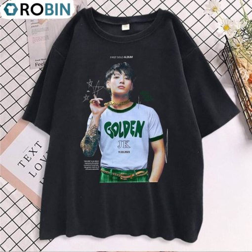 Jungkook Golden Album Shirt, Jungkook Retro Unisex Hoodie, Sweatshirt