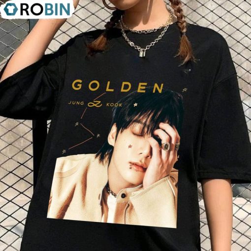 Jungkook Golden Album Shirt, Jungkook Vintage Unisex Hoodie, Sweatshirt