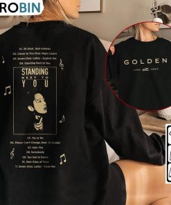 Jungkook Golden Album Shirt, Vintage Golden Album Long Sleeve Unisex Hoodie