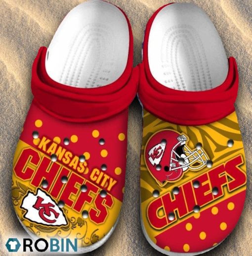 Kansas City Chiefs Classic Crocs, Custom NFL Crocs