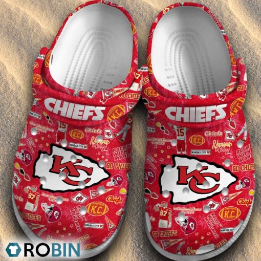 Kansas City Chiefs NFL Christmas 3D Printed Classic Crocs Shoes