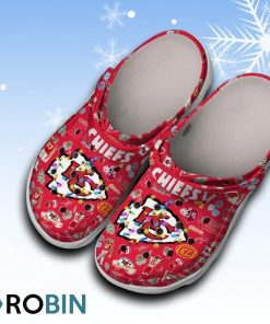 Kansas City Chiefs NFL Christmas 3D Printed Classic Crocs Shoes and Kids Kansas City Chiefs NFL Christmas 3D Printed Classic Crocs Shoes and Kids