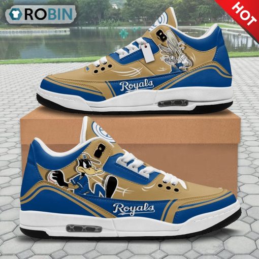 Kansas City Royals Bugs Bunny Jordan 3 Sneakers