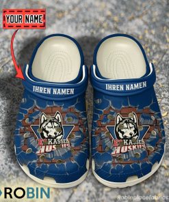 Kassel Huskies Break Cracked Hole Design Crocs Shoes