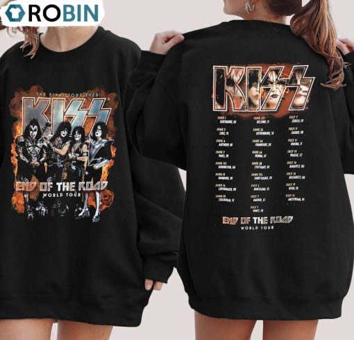 Kiss End Of The Road Shirt, Thank You For Memories Unisex Hoodie, Sweatshirt