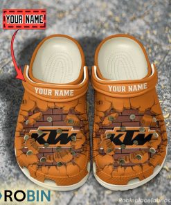 KTM Racing Break Cracked Hole Design Crocs Shoes