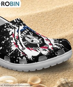 Las Vegas Raiders American Flag Pattern Printed Crocs Shoes, Las Vegas Raiders Merch