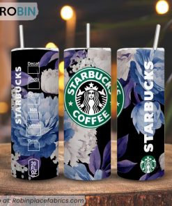 Lavender Flower Starbucks 3D Printed Skinny Tumbler Print Design