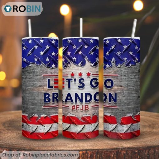 Let’s Go Brandon FJB 3D Printed Skinny Tumbler, Trump Tumbler