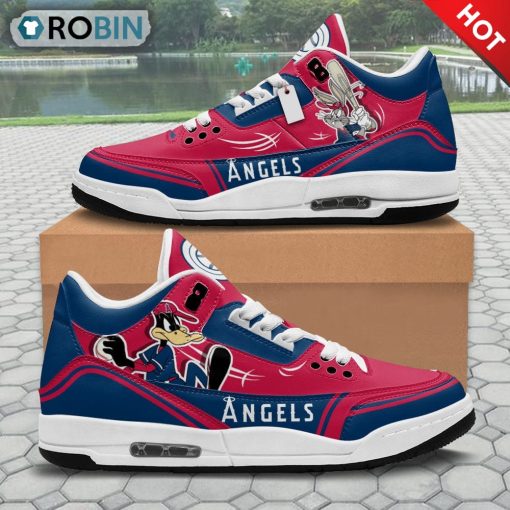 Los Angeles Angels Bugs Bunny Custom Jordan 3 Sneakers