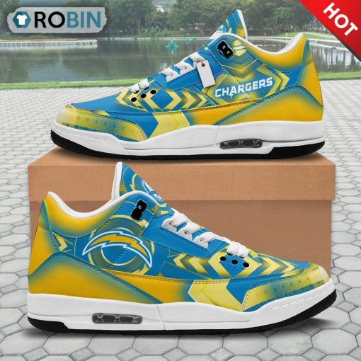 Los Angeles Chargers Custom Jordan 3 Sneakers