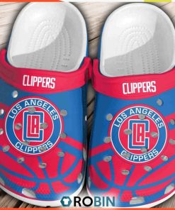 Los Angeles Clippers Basketball Club Clogs Crocband Crocs Comfortable Shoes, Clippers Fan Gears