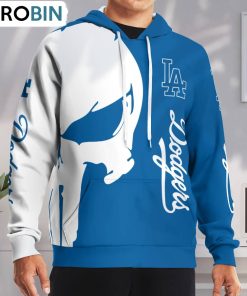 Los Angeles Dodgers Punisher Skull Hoodie and Zip Hoodie, Dodgers Team Gifts