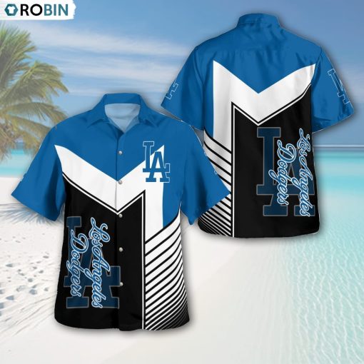 Los Angeles Dodgers Standard AOP Button Shirt, Los Angeles Dodgers Gifts