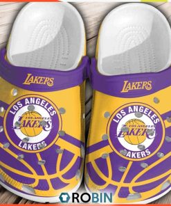 Los Angeles Lakers Basketball 3D Print Classic Crocs for Men and Women, Los Angeles Lakers Team Gifts