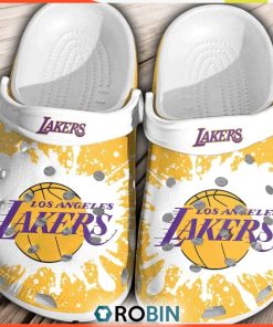 Los Angeles Lakers Basketball 3D Printed Crocs for Men and Women, Los Angeles Lakers Footwear
