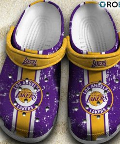 Los Angeles Lakers Basketball Club Clogs Shoes Crocs Crocband Comfortable, Los Angeles Lakers Merch