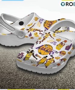 Los Angeles Lakers Basketball Club Crocband Comfortable Shoes Crocs Kids, Lakers Gifts for Fans