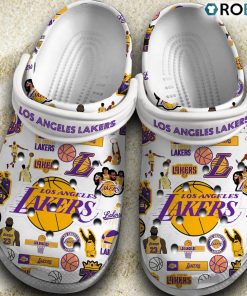 Los Angeles Lakers NBA Basketball 3D Printed Classic Crocs Shoes and Kids, Lakers Merchandise