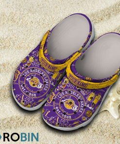 Los Angeles Lakers NBA Classic Crocs Shoes, Lakers Gear Los Angeles Lakers NBA Classic Crocs Shoes, Lakers Gear