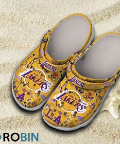 Los Angeles Lakers NBA Classic Crocs Shoes, Lakers Team Gifts
