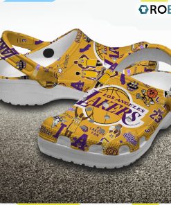 Los Angeles Lakers NBA Classic Crocs Shoes, Lakers Team Gifts