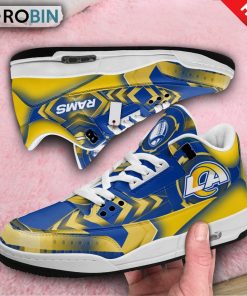 Los Angeles Rams Jordan 3 Sneakers Los Angeles Rams Jordan 3 Sneakers