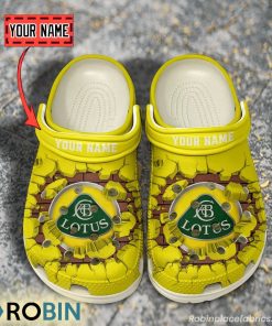 Lotus Break Cracked Hole Design Crocs Shoes