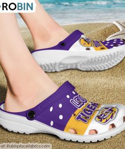 LSU Tigers Trending Style Crocs Shoes, LSU Tigers Team Gifts