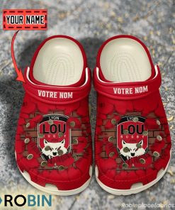 Lyon OU Break Cracked Hole Design Crocs Shoes