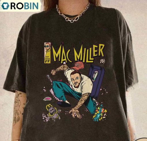 Mac Miller Sweatshirt, Mac Swimming Crewneck Sweatshirt Long Sleeve