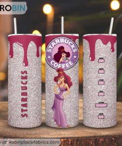 Megara Starbucks Coffee 3D Printed Skinny Tumbler, Disney Hercules Princess Tumbler