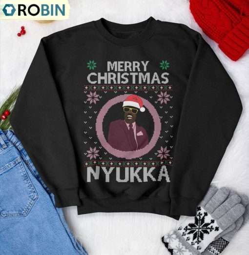 Merry Christmas Nuka Shirt, Merry Christmas Nyukka Santa Hat Unisex Hoodie Tee Tops