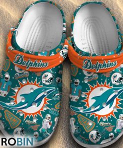Miami Dolphins NFL Classic Crocs Shoes