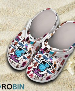 Miami Heat NBA 3D Printed Classic Crocs Shoes, Heat Gear