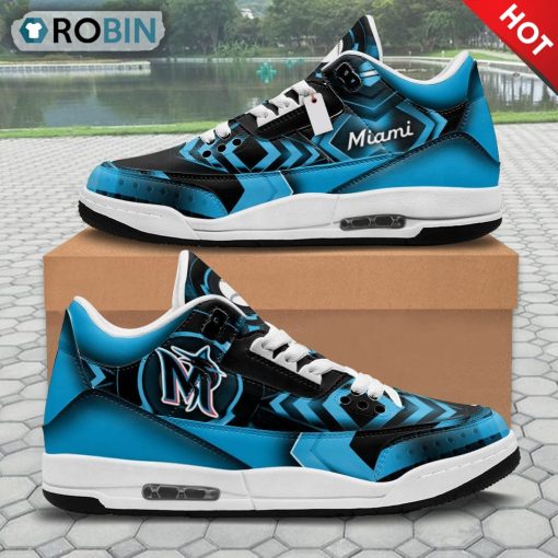 Miami Marlins Jordan 3 Sneakers