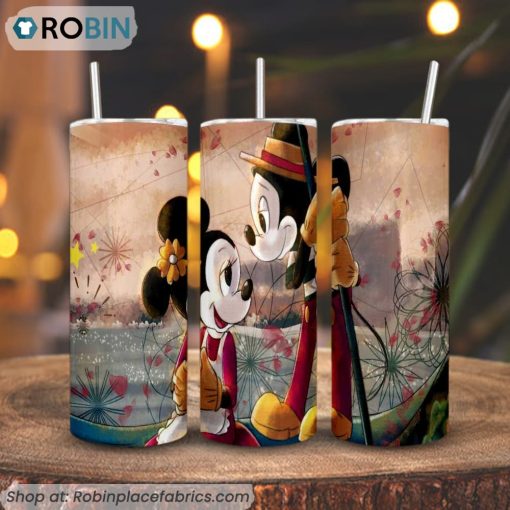 Mickey Minnie Love Forever Tumbler, Disney Valentine Tumbler