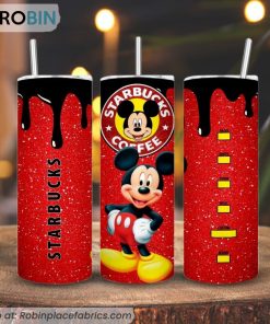 Mickey Mouse Starbucks Coffee 3D Printed Skinny Tumbler
