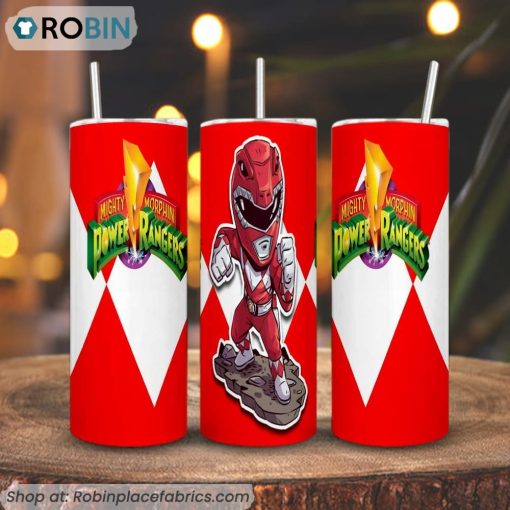 Mighty Morphin Power Rangers 3D Printed Skinny Tumbler, Jason Lee Scott Tumbler
