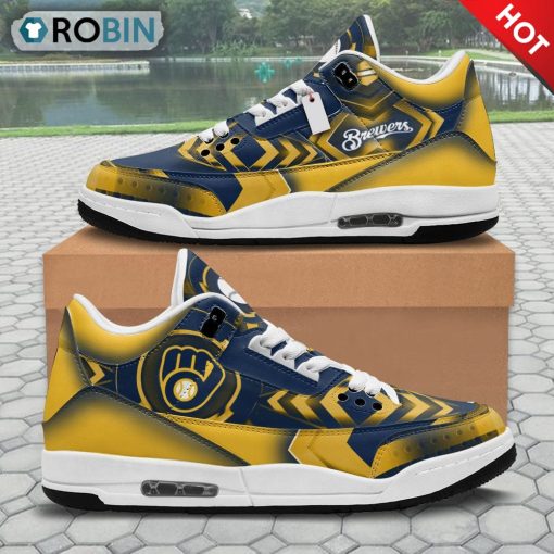 Milwaukee Brewers Jordan 3 Sneakers