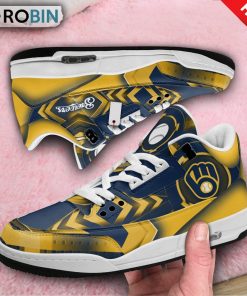 Milwaukee Brewers Jordan 3 Sneakers