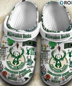 Milwaukee Bucks Basketball team NBA Classic Crocs Shoes, Milwaukee Bucks Footwear