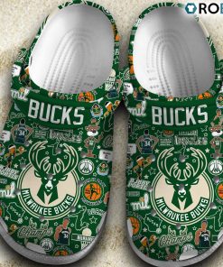 Milwaukee Bucks NBA Basketball Classic Crocs Shoes, Milwaukee Bucks Footwear