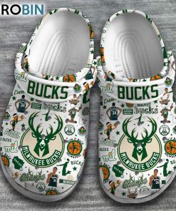 Milwaukee Bucks NBA Basketball Classic Crocs Shoes, Milwaukee Bucks Gear