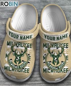 Milwaukee Bucks NBA Basketball Classic Crocs Shoes, Milwaukee Bucks Gifts