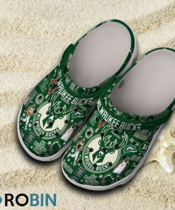 Milwaukee Bucks NBA Classic Crocs Shoes, Milwaukee Bucks Fan Gears