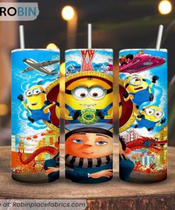 Minions The Rise of Gru 3D Printed Skinny Tumbler