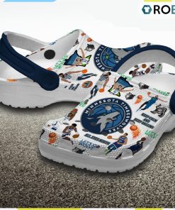 Minnesota Timberwolves Basketball team NBA Team Pattern Printed Crocs, Minnesota Timberwolves Shoes